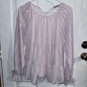 ANDREE BY UNIT Light Pink Striped Blouse